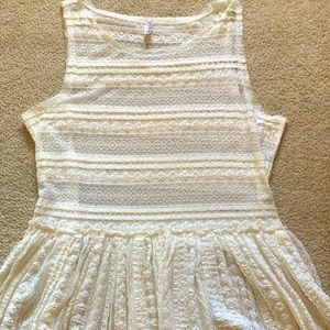 Lace free people tank